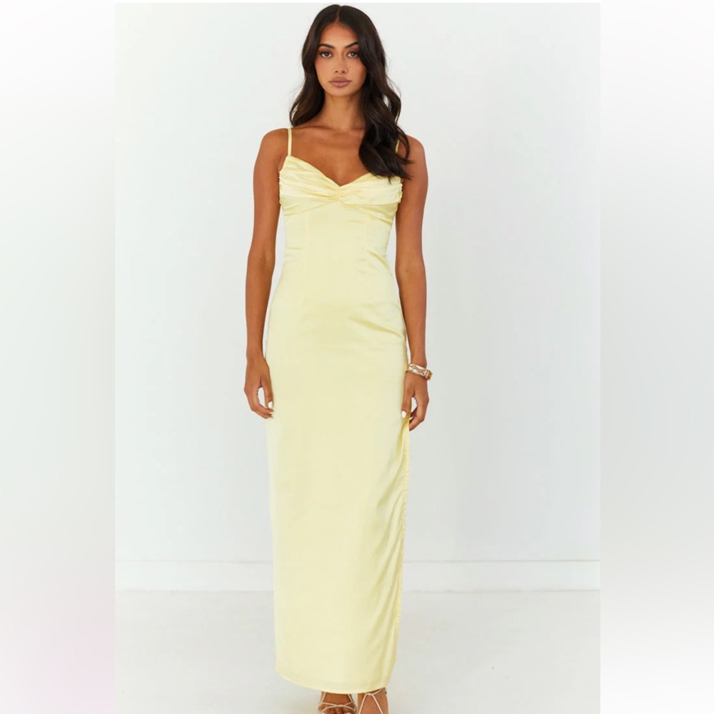 Beginning Boutique Yellow Dress